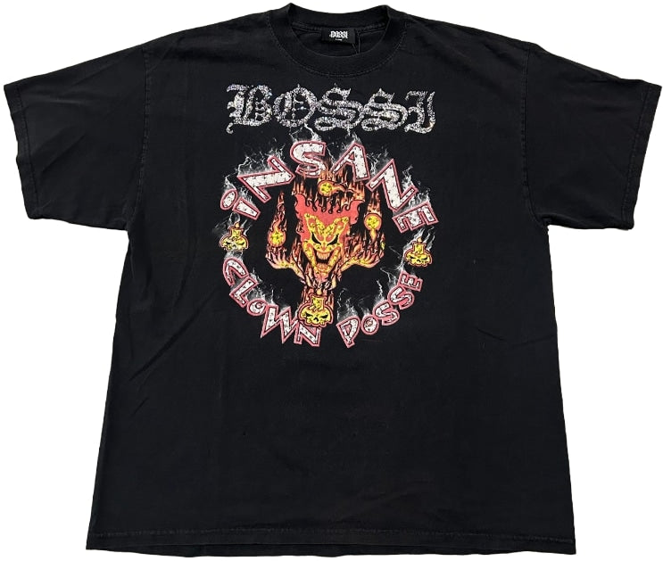 Bossi 'ICP Flaming Mask' Rhinestone Vintage Tee