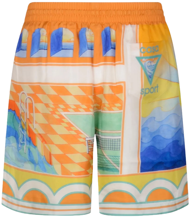 Casablanca 'Surreal' Drawstring Pool Shorts