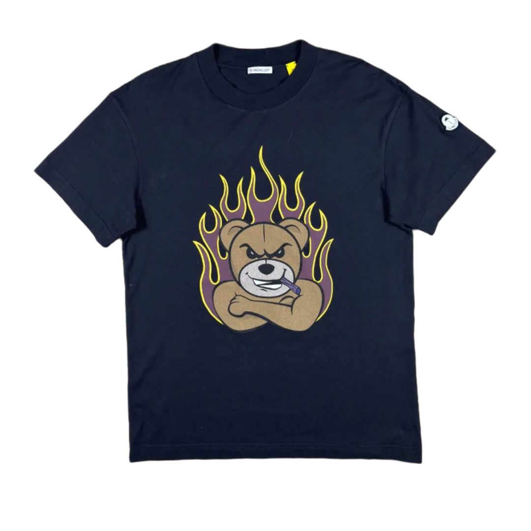 Moncler X Palm Algels 'Black' Bear Motif Tee