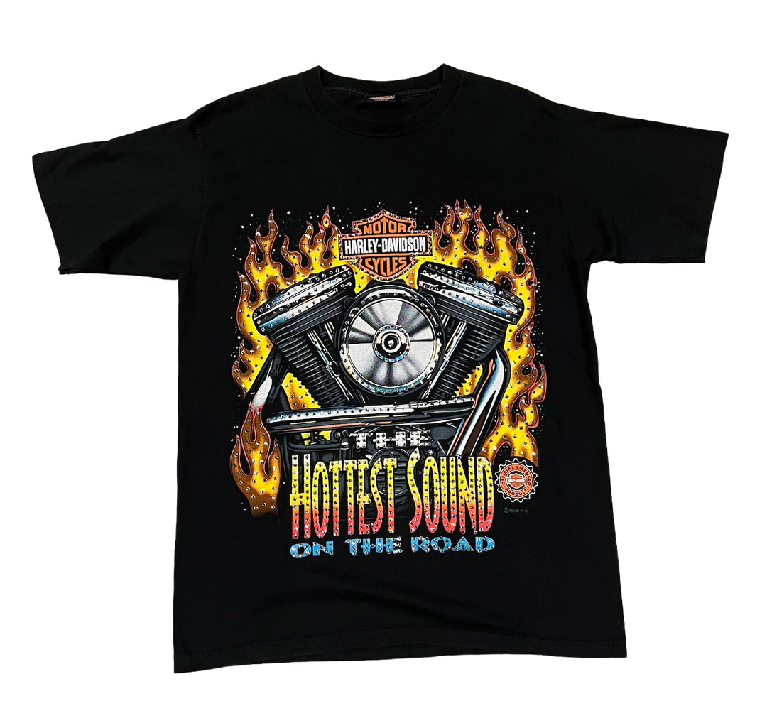 Harley Davidson 'Hottest Sound' Rhinestone Vintage Tee
