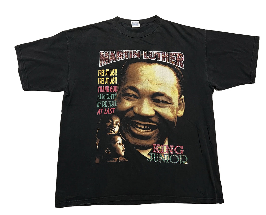 MLK 'Free At Last' Rhinestone Vintage Tee