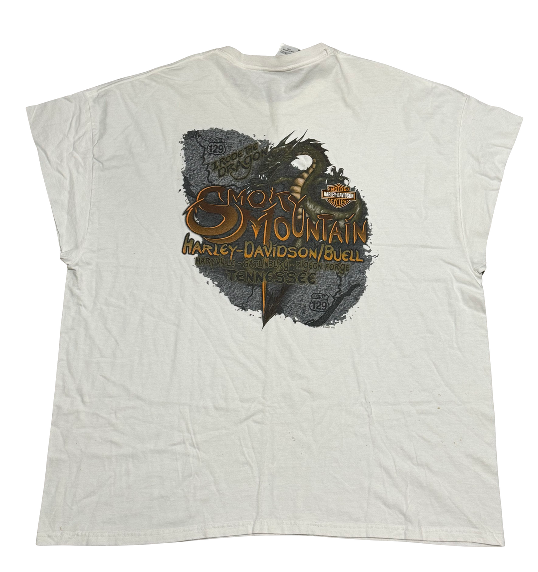Harley Davidson 'Smoky Mountain Dragon' Vintage Cutoff Tee