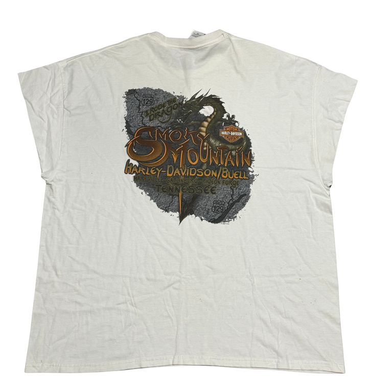 Harley Davidson 'Smoky Mountain Dragon' Vintage Cutoff Tee