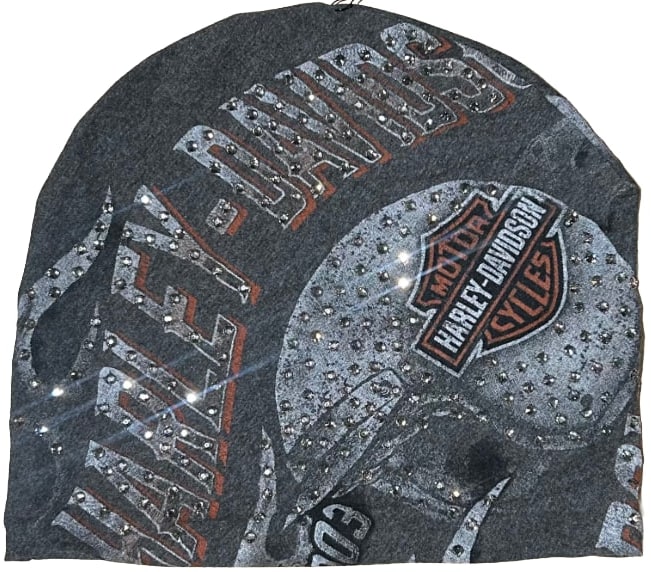 Bossi 'Chopper Helmet' Rhinestone Vintage Beanie