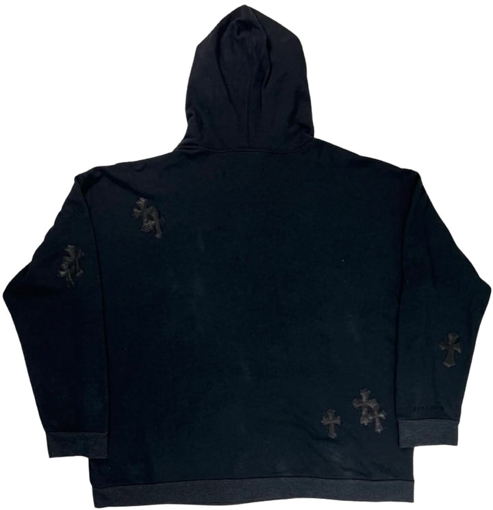 Chrome Hearts '12 Cross Patch' Black Hoodie