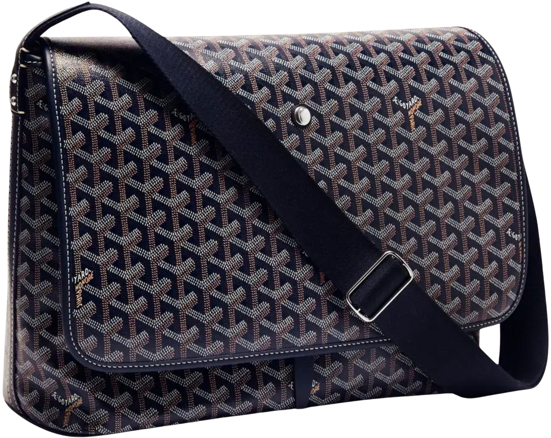 Goyard 'Capetien MM' Navy Blue Messenger Bag