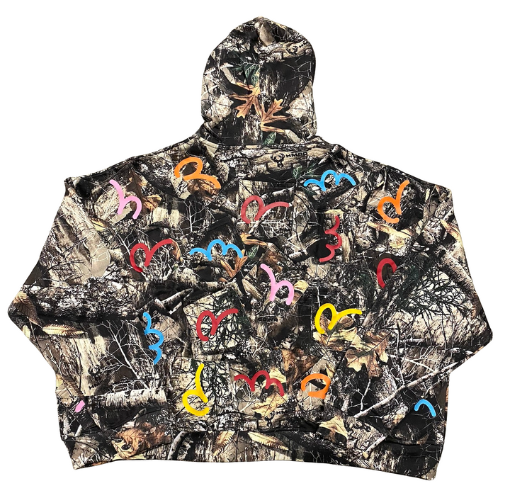 Happy Memories Don't Die HMDD 'Camo' Pocket Zip Up Hoodie