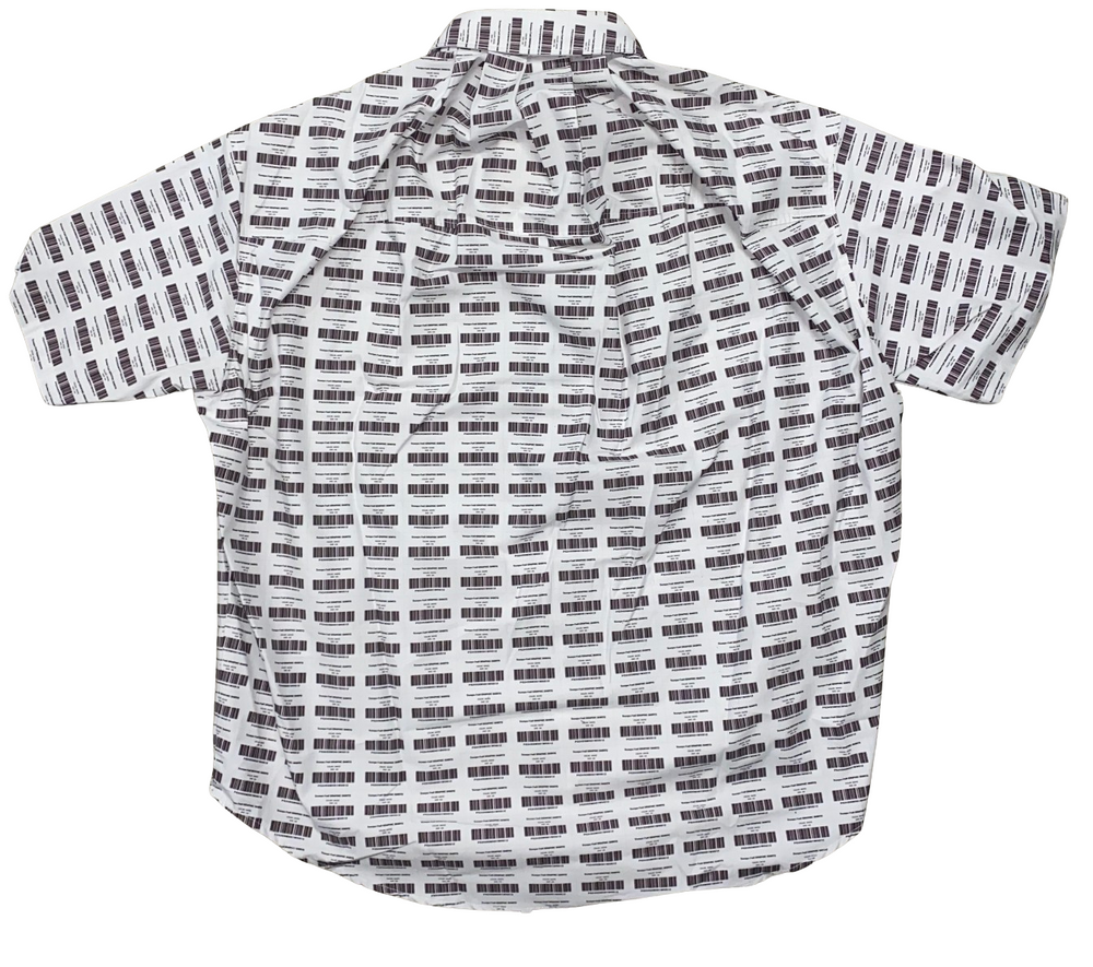 Project G/R 'Barcode' Oversized Button Up Shirt