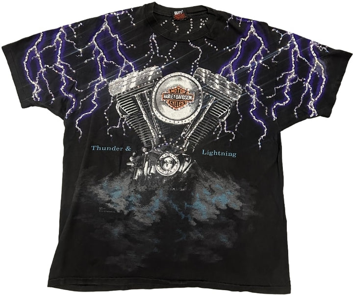 Harley Davidson 'Rossiter's' Rhinestone Vintage Tee