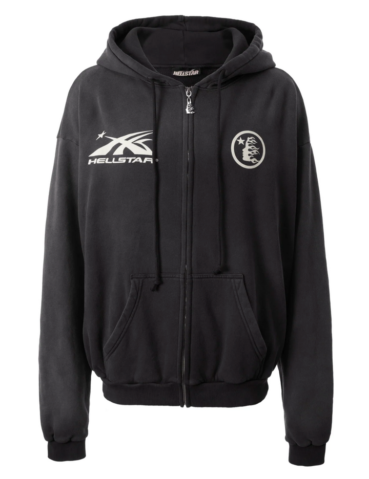 Hellstar Sports Black Zip Up Hoodie