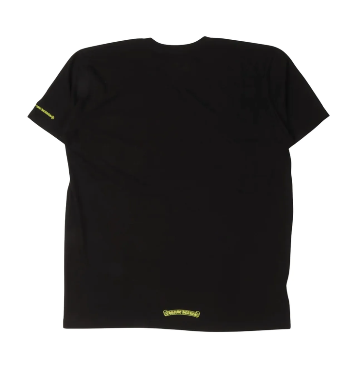 Chrome Hearts 'Yellow Neck Logo' Black Tee