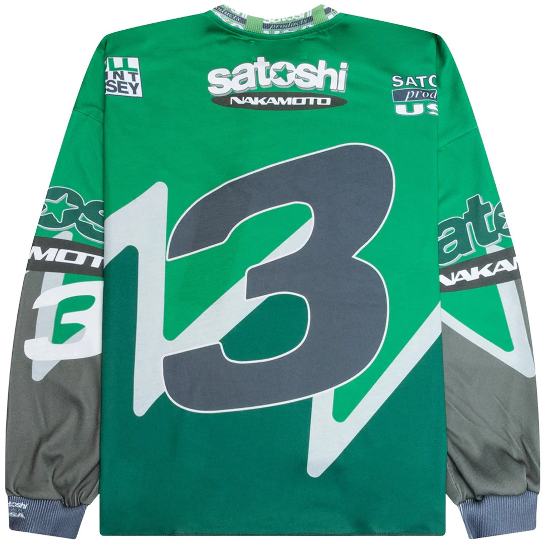 Satoshi Nakamoto 'Green' Speedway Longsleeve Jersey