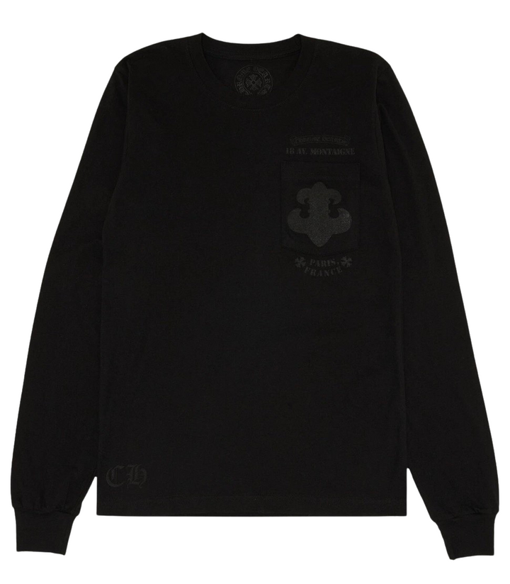 Chrome Hearts 'Avenue Montaigne' Black Longsleeve Tee