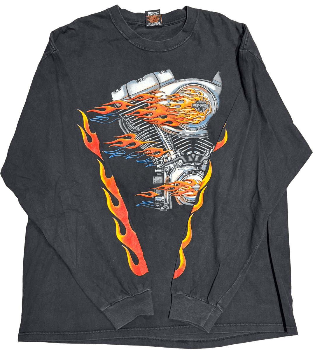 Harley Davidson 'Surdyke Missouri' Vintage Longsleeve Black Tee