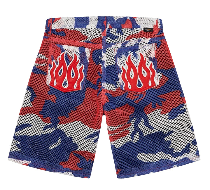 Supreme x Vanson Leathers 'Red' Fishnet Shorts