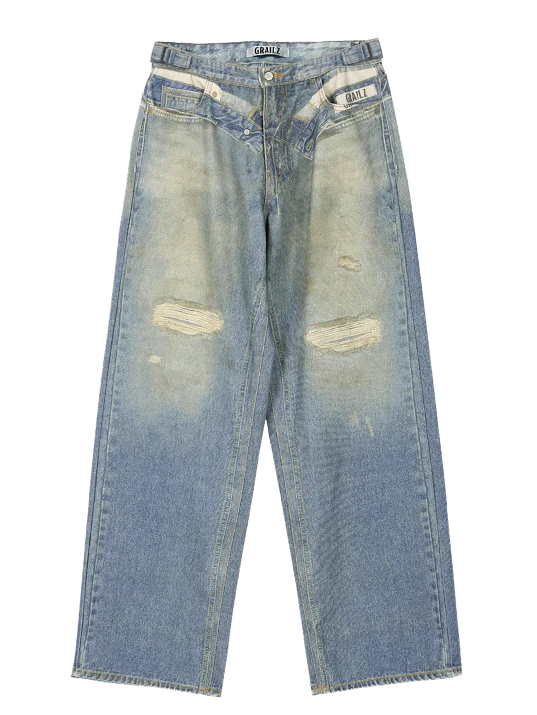Grailz 'Washing Illusion' Blue Jeans