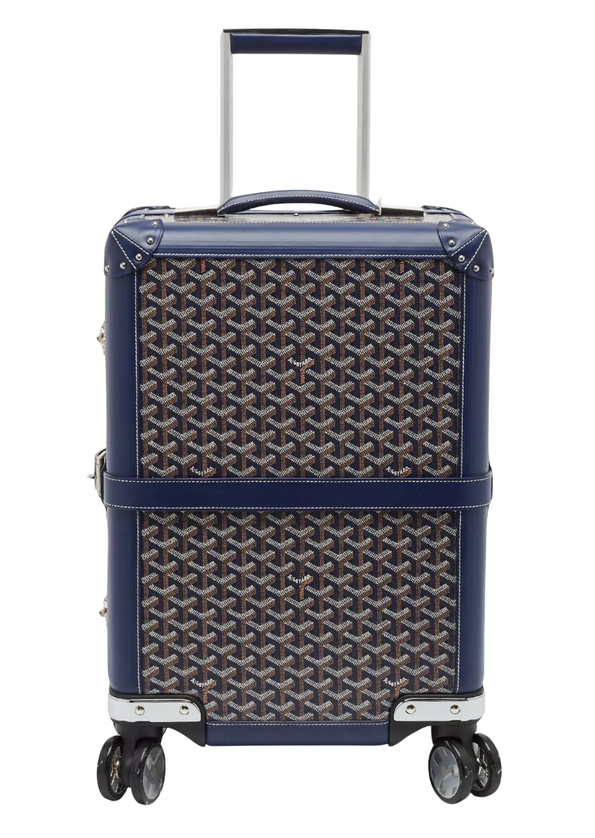 Goyard 'Navy' Bourget Trolley Roller Suitcase