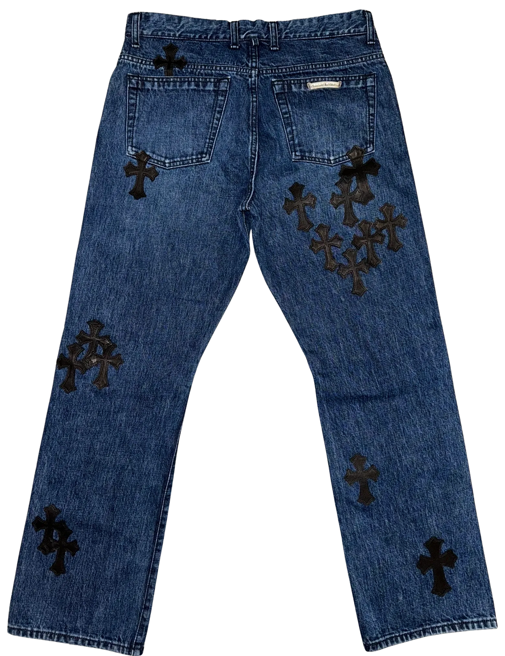 Chrome Hearts '35 Patch' Fleur Knee Jeans