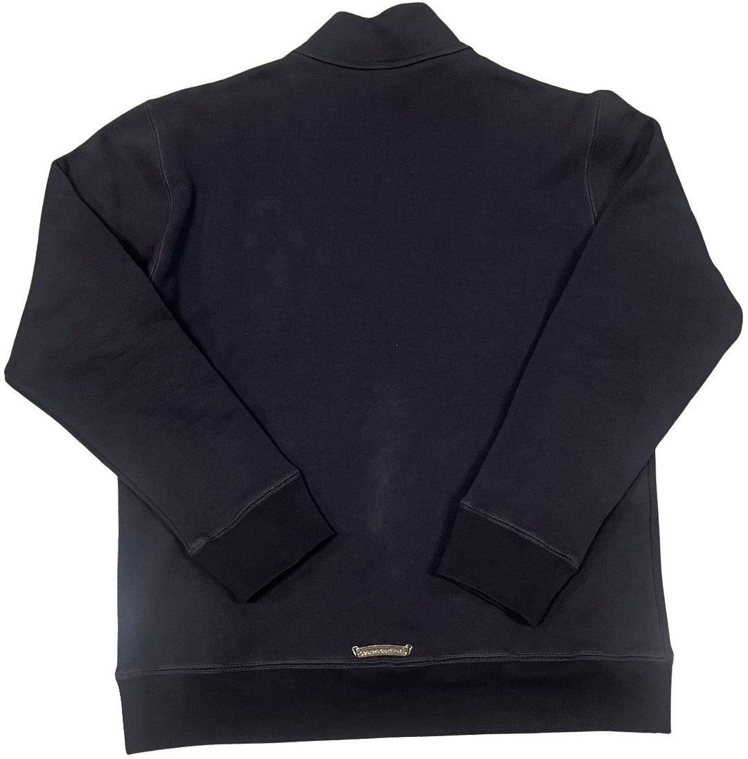 Chrome Hearts 'Triple Red Cross' Navy Quarter Zip