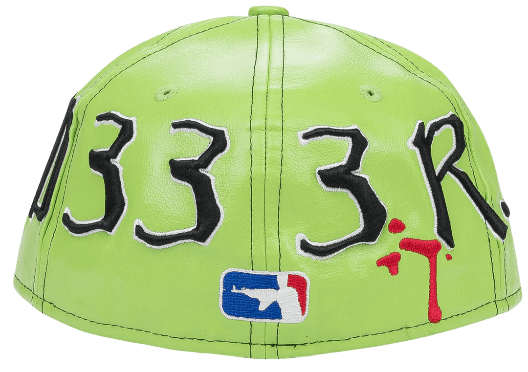 Murd333r.fm 'Monster' Leather Green Hat