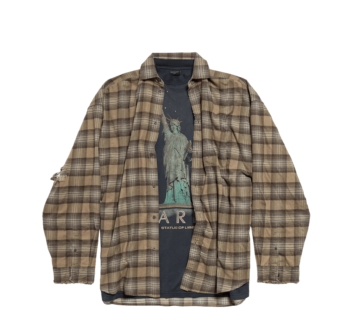 Balenciaga Paris Liberty Layered Oversized Shirt