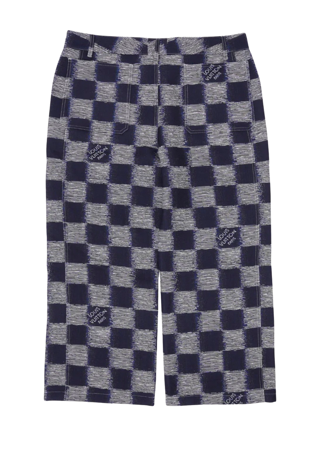 Louis Vuitton 'Damier' Wool Workwear Pants