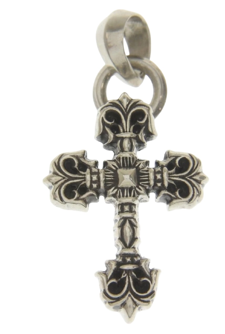 Chrome Hearts 'Filigree Cross' 30in Paper Chain Necklace