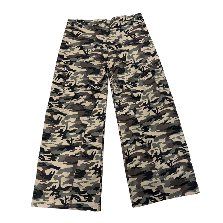 Saint Vanity 'Camo Green Patch' Nylon Cargo Pants