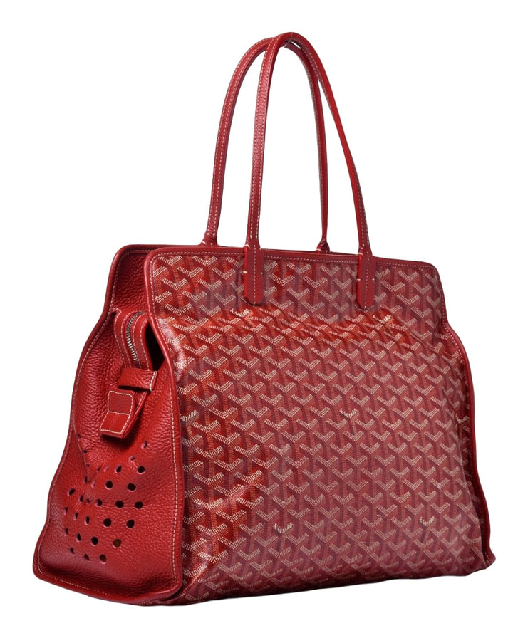 Goyard 'Red' Sac Hardy Pet Carrier
