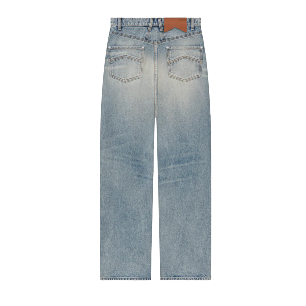 Rhude 'Traxedo' Wide Leg Traxedo Denim Jeans