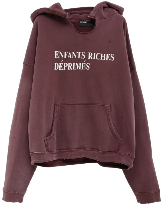 Enfants Riches Déprimés 'Classic Logo' Burgundy Hoodie