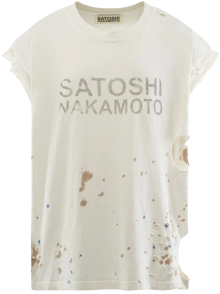 Satoshi Nakamoto 'Road Rash' Tee