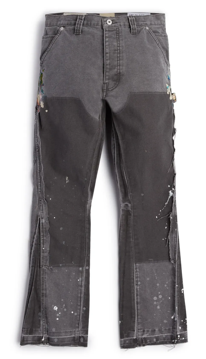 Gallery Dept 'LA Flare' Charcoal Carpenter Pants