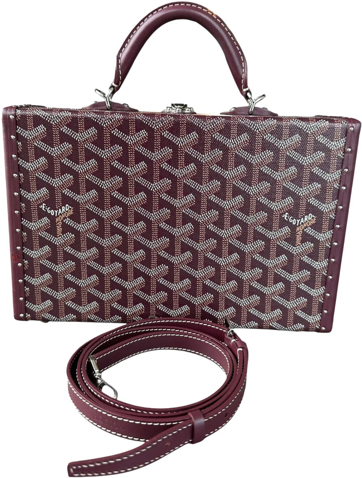 Goyard 'Burgundy' Grand Hotel Trunk Bag