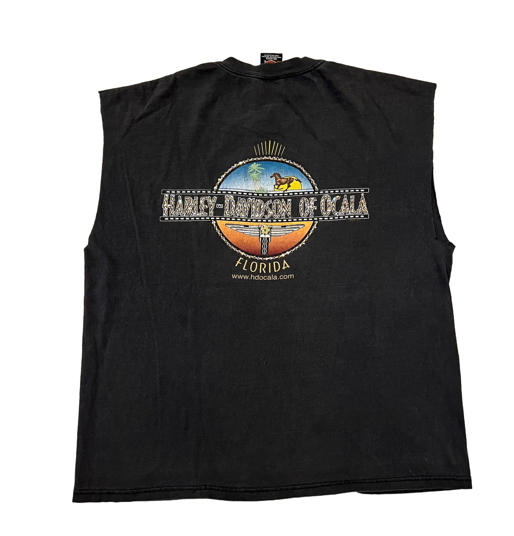 Harley Davidson 'Florida' Rhinestone Vintage Cutoff