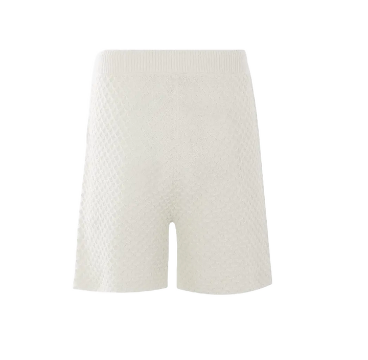 Casablanca 'Summer' Cream Monogram Towel Shorts