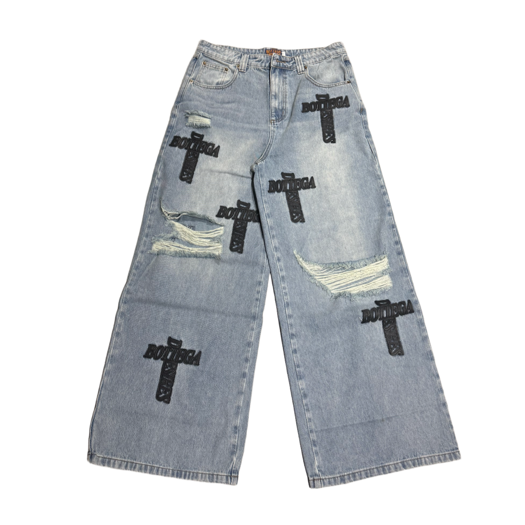 Bottega Desires 'Holy Grail' Light Blue Jeans