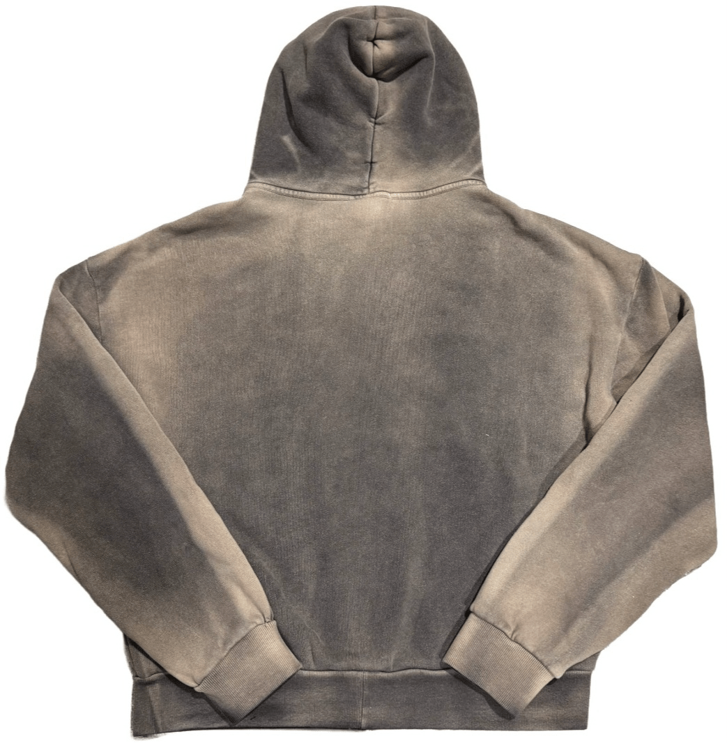 Bossi 'Gold Heavy Metal' Washed Brown Rhinestone Zip-Up