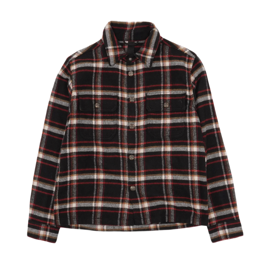 Chrome Hearts 'Black/Red' Work Dog Plaid Flannel Shirt