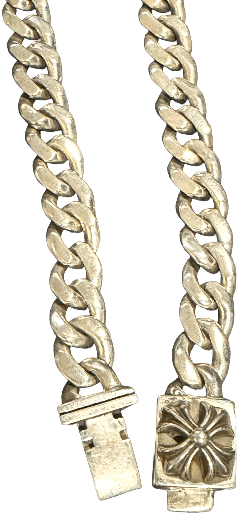 Chrome Hearts 'Gradient' Silver Cuban Link Necklace