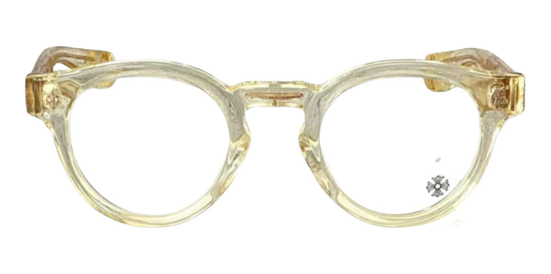 Chrome Hearts 'Peter Arnell' Crystal/Gold Glasses