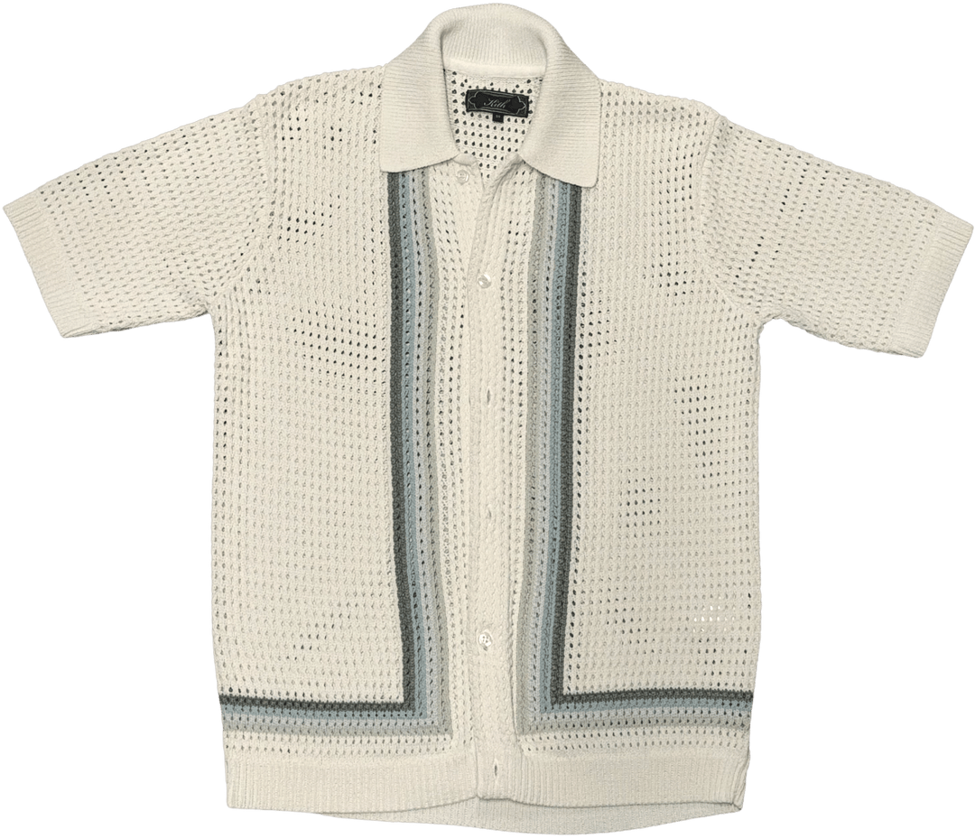 Kith 'Waffle' Crochet Button Down Shirt