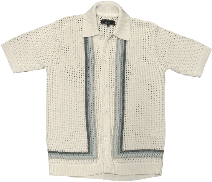 Kith 'Waffle' Crochet Button Down Shirt