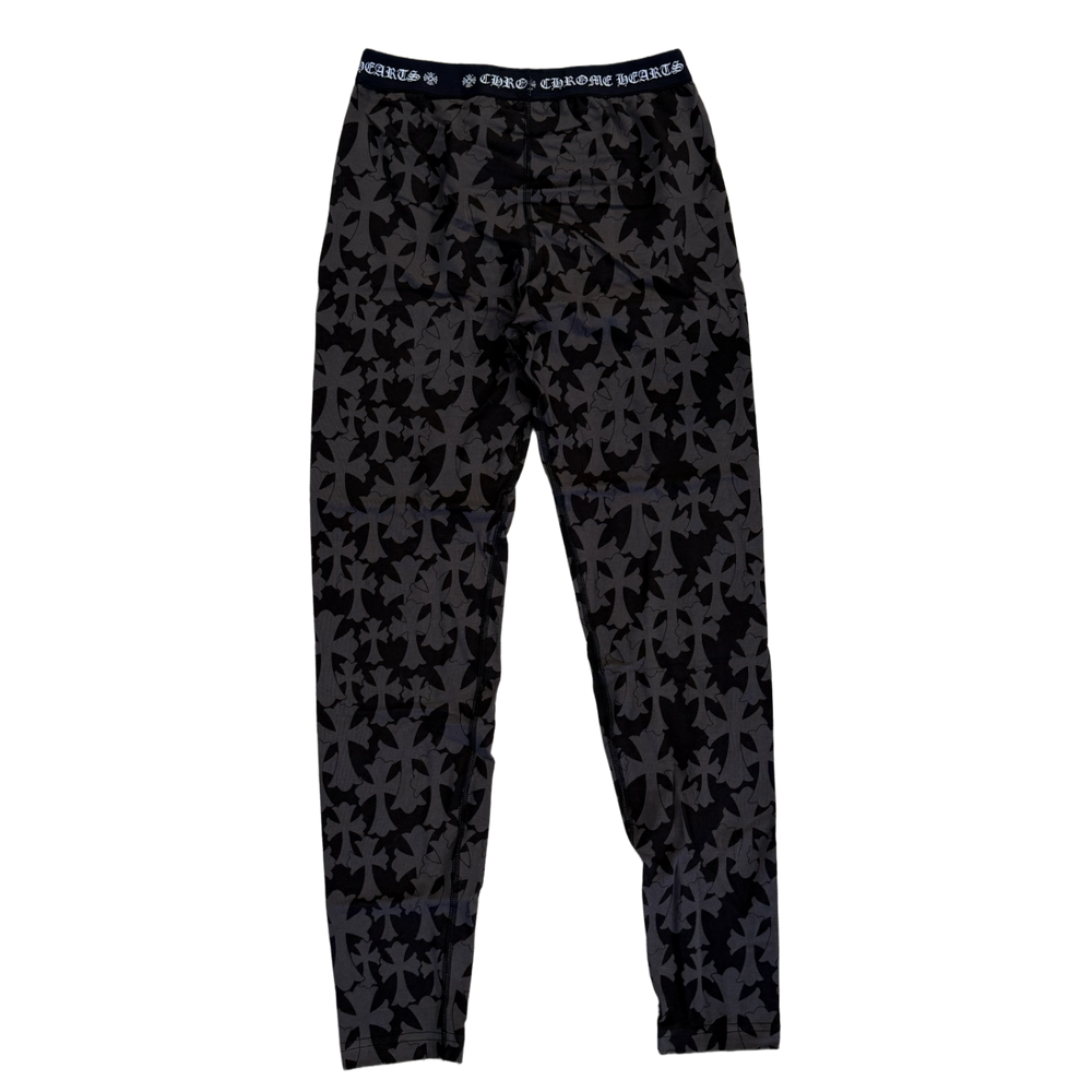 Chrome Hearts 'Cemetery All Over' Black Leggings