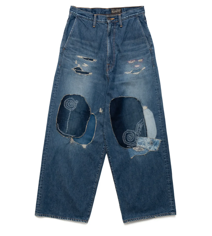 Kapital 'Denim Port' Baggy Jeans
