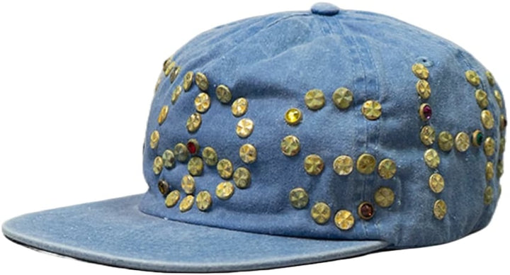 Satoshi Nakamoto 'Blue' Studded Hat