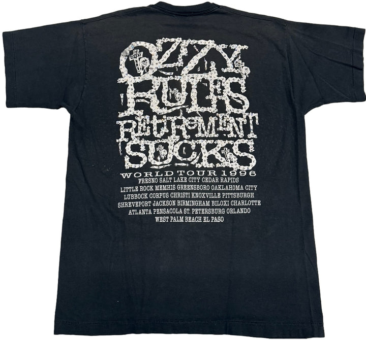 Ozzy Osbourne 'Retirement Sucks' Rhinestone Vintage Tee