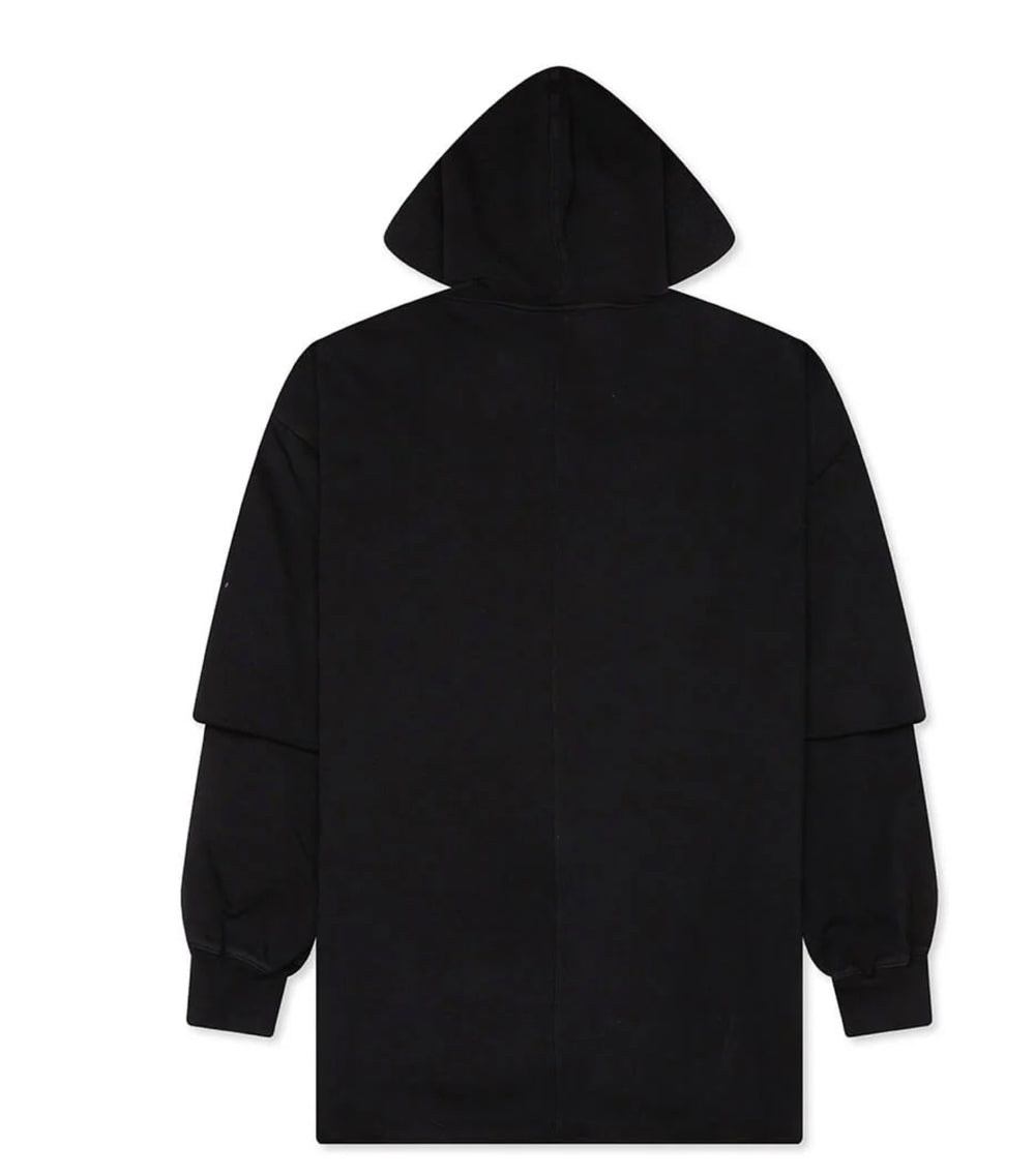 Rick Owens DRKSHDW Tommy Hustler Hoodie Black