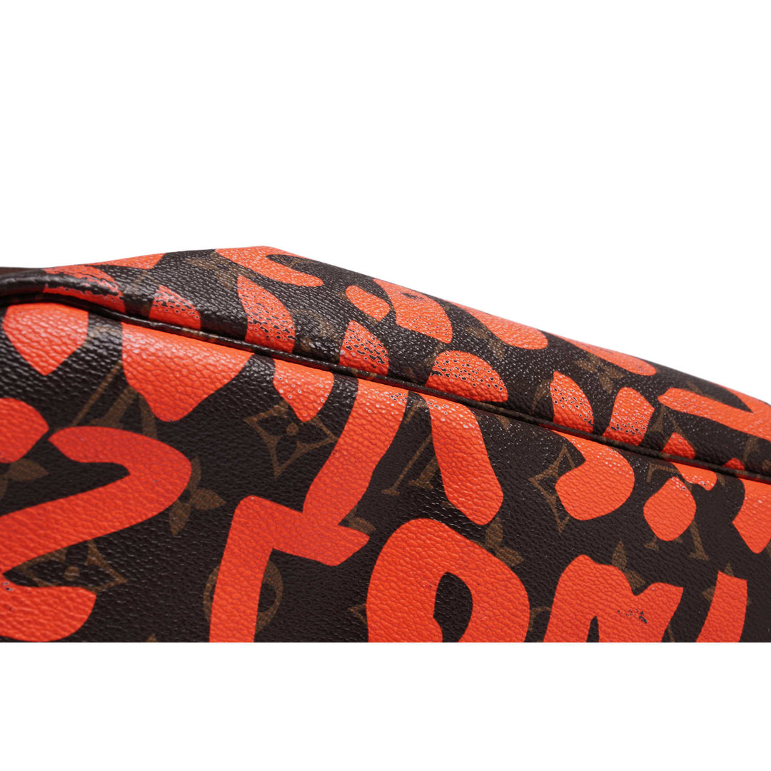 Louis Vuitton 'Monogram Orange Graffiti' Neverfull GM Bag