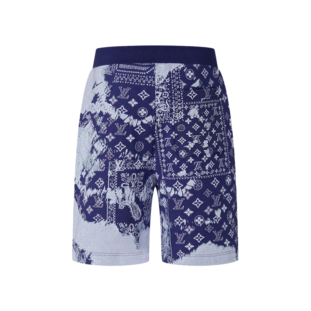 Louis Vuitton Monogram Bandana Shorts Indigo/White
